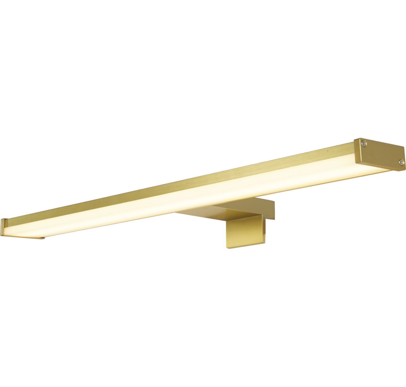 Goldene LED Spiegelleuchte Aluminium IP44 3000 K 60 cm