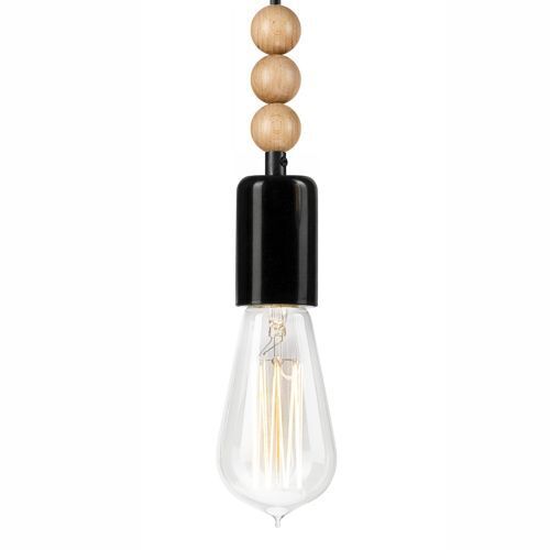Hängelampe Esstisch Schwarz Holz Wohnzimmer Licht