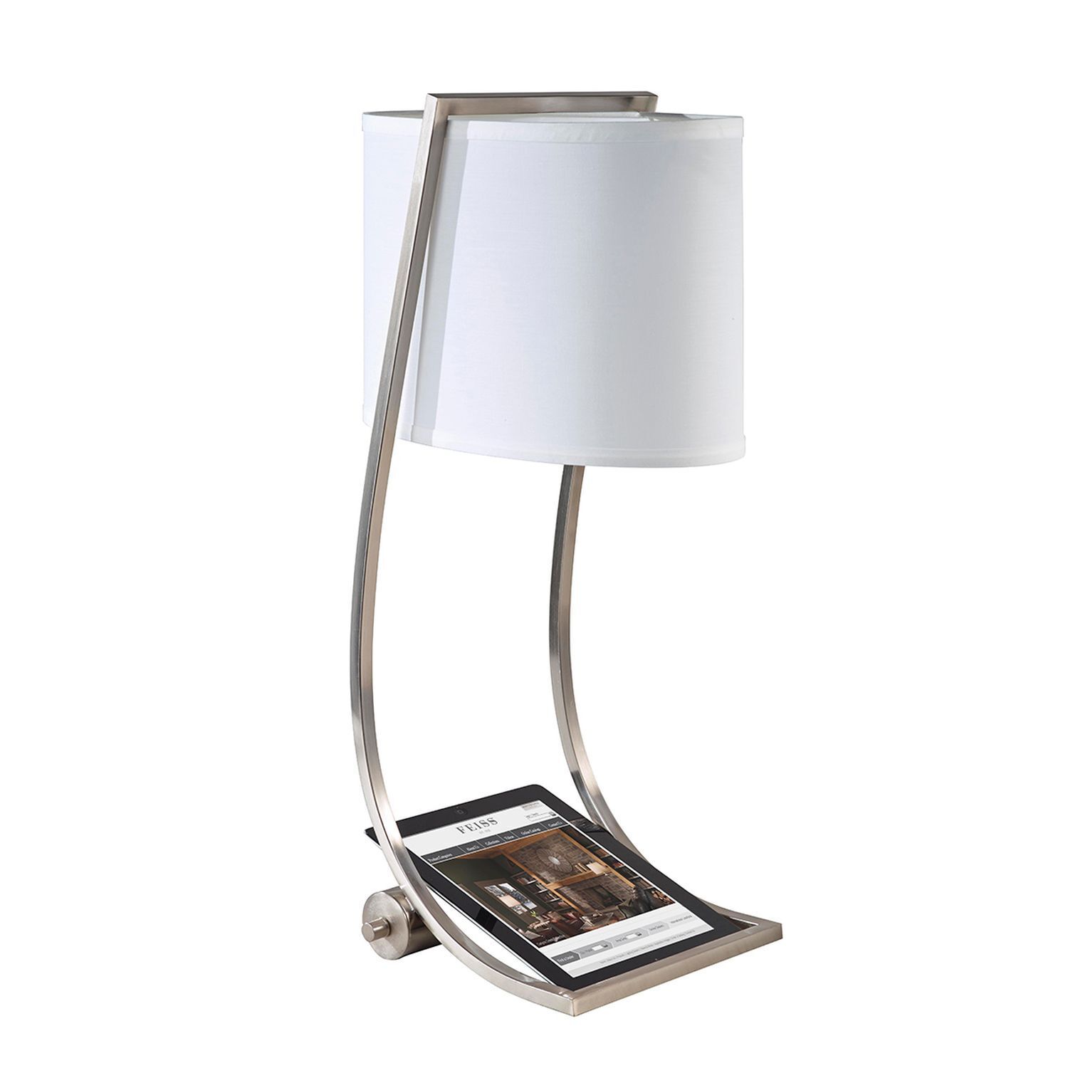 Tischlampe FEDELE Creme H:62cm Modern Bodenlampe