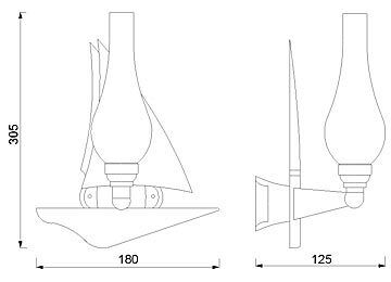 Wandlampe Messing Maritim Flur Bad Treppenhaus