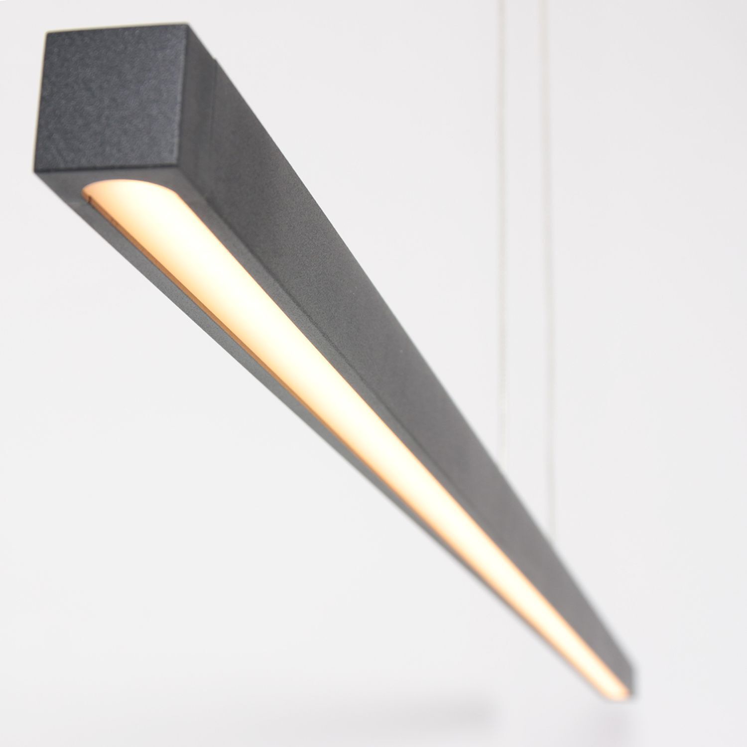 LED Hängelampe Schwarz L:114 cm 20 W 2700 K Modern