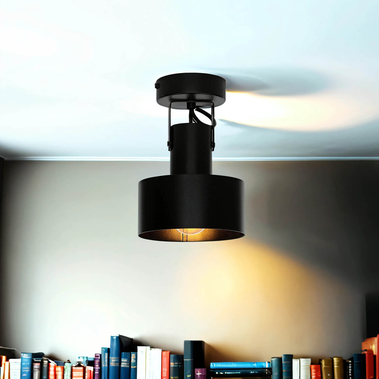 Besondere Spot Lampe Rif verstellbar Schwarz