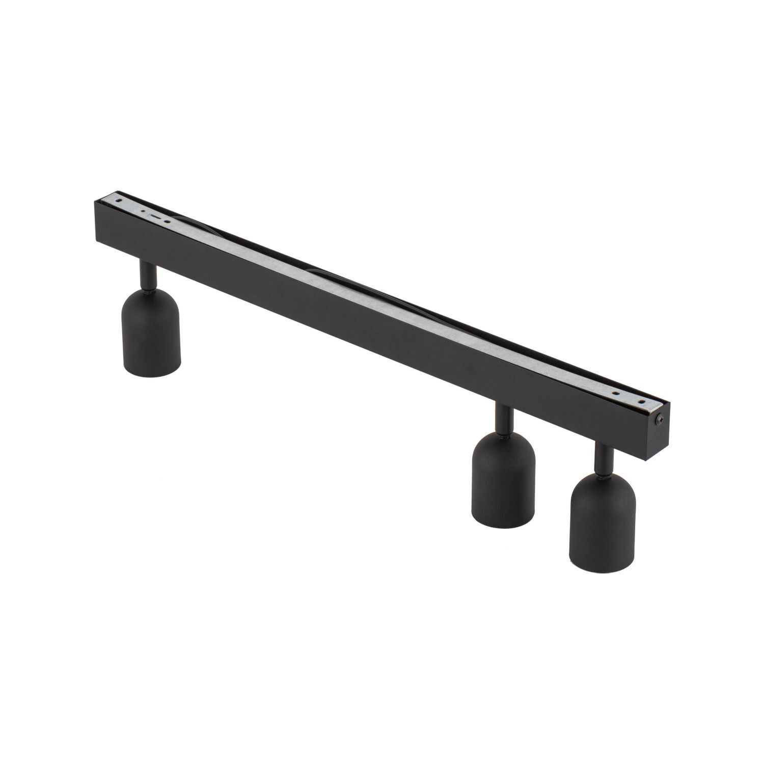 Deckenleuchte Schwarz 74 cm lang GU10 Metall 3-flammig