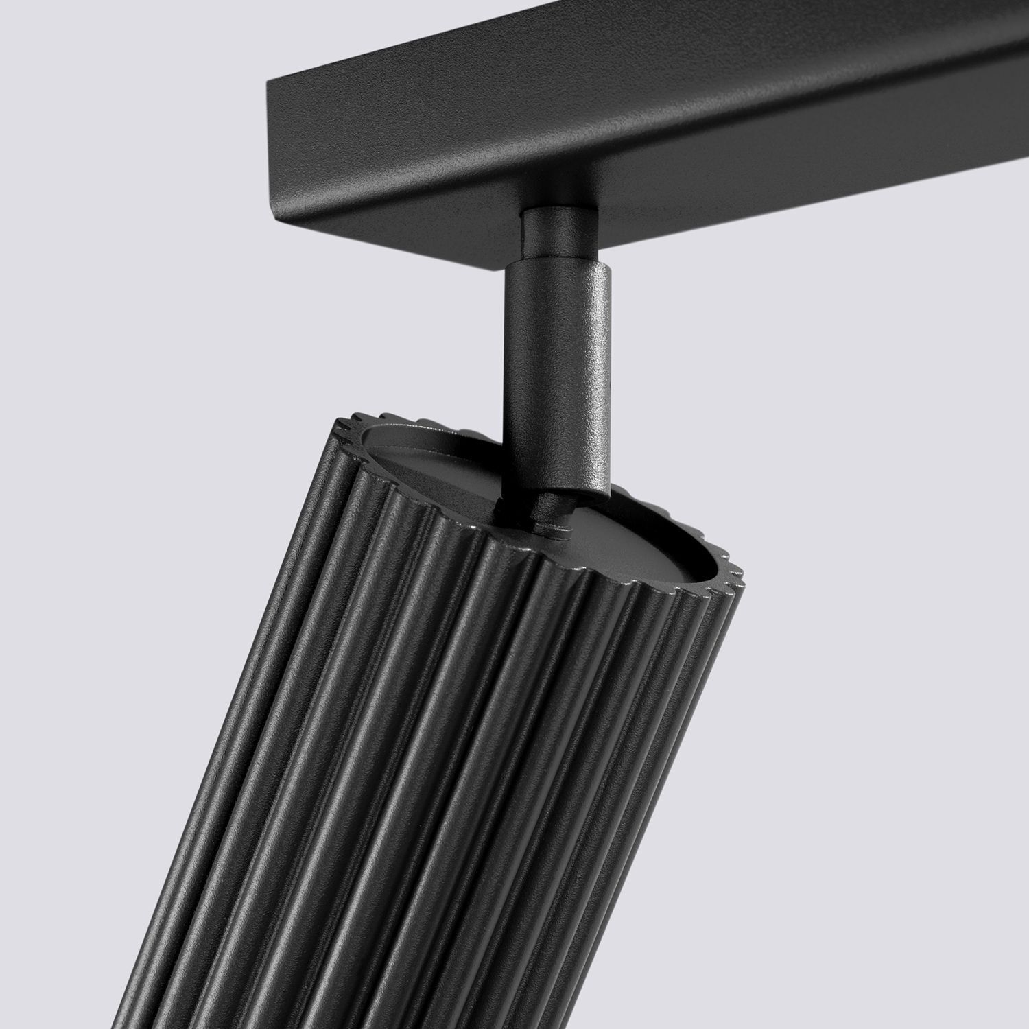 Deckenleuchte Schwarz 4-flammig GU10 81 cm lang Modern