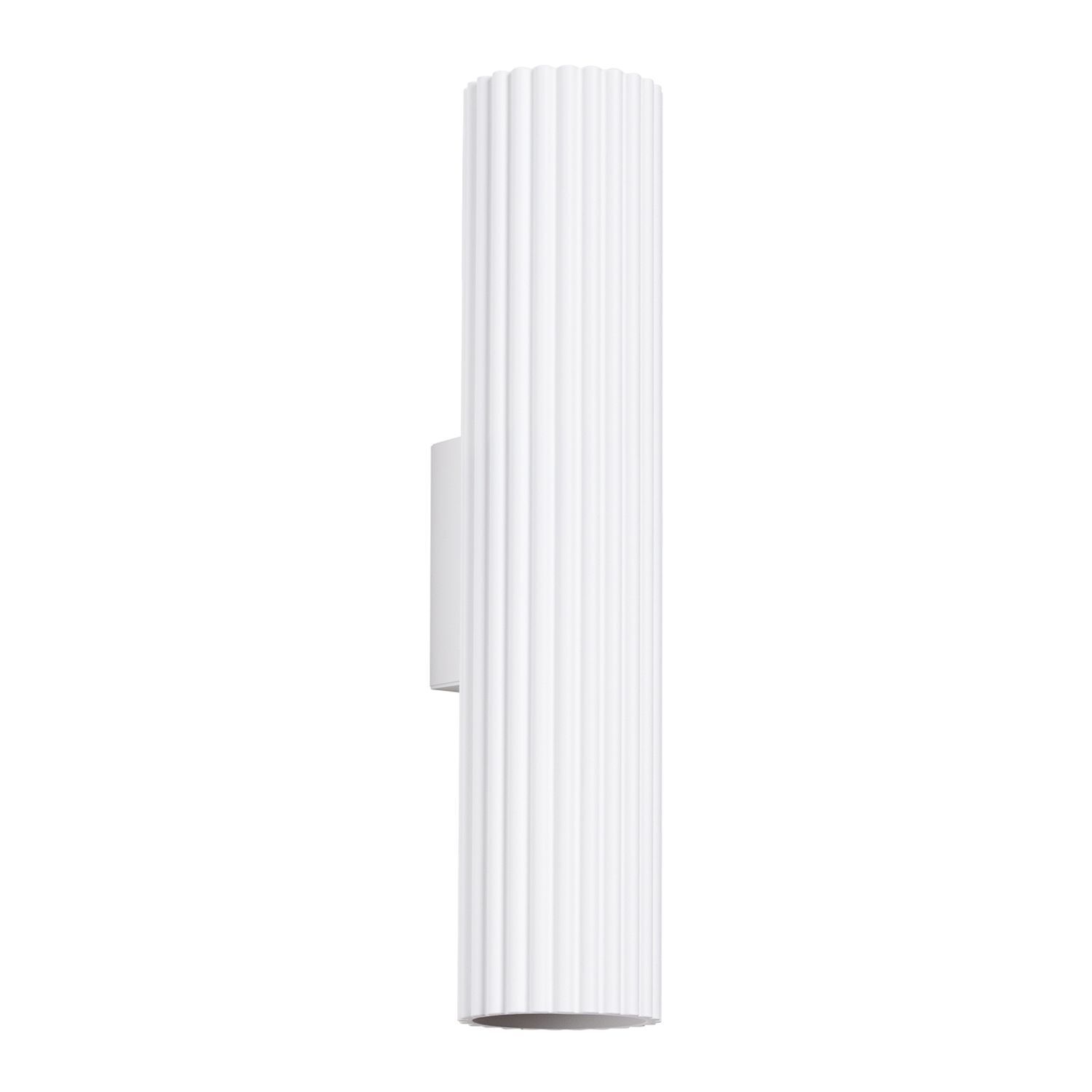 Wandstrahler Weiß klein H: 30 cm klein GU10 2-flammig Modern
