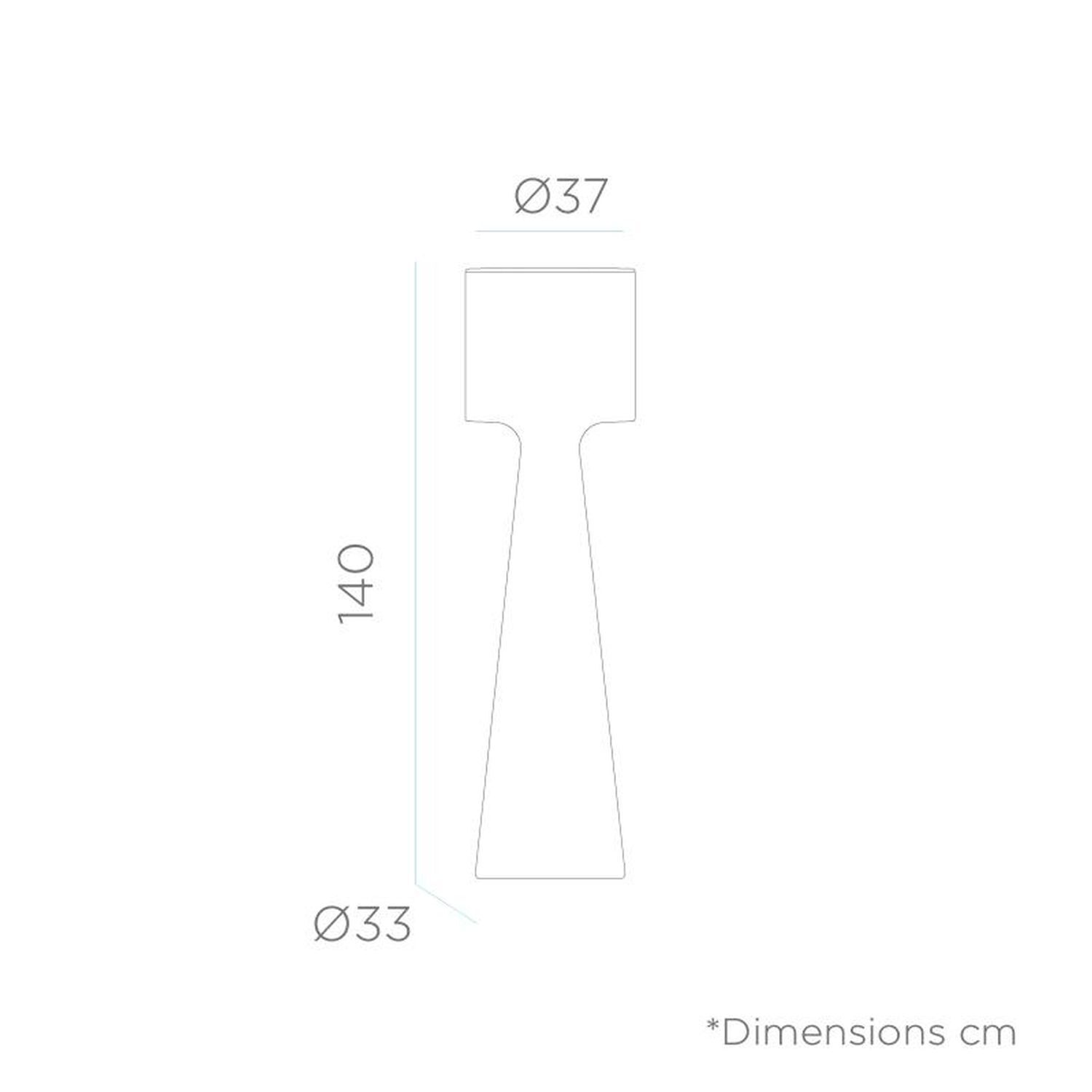 LED Stehleuchte außen 140 cm Kabel Stecker IP65 6000 K