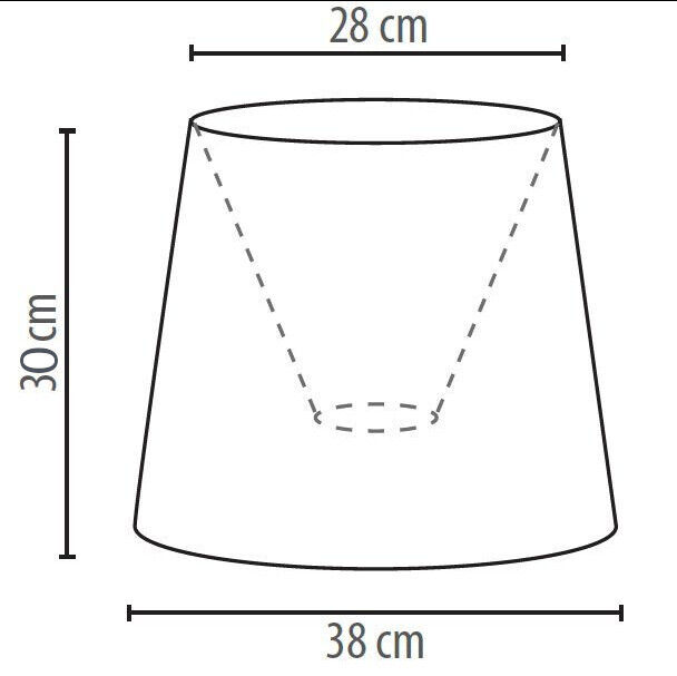 Stoff Lampenschirm Stehlampe Grau E27 WILLOW