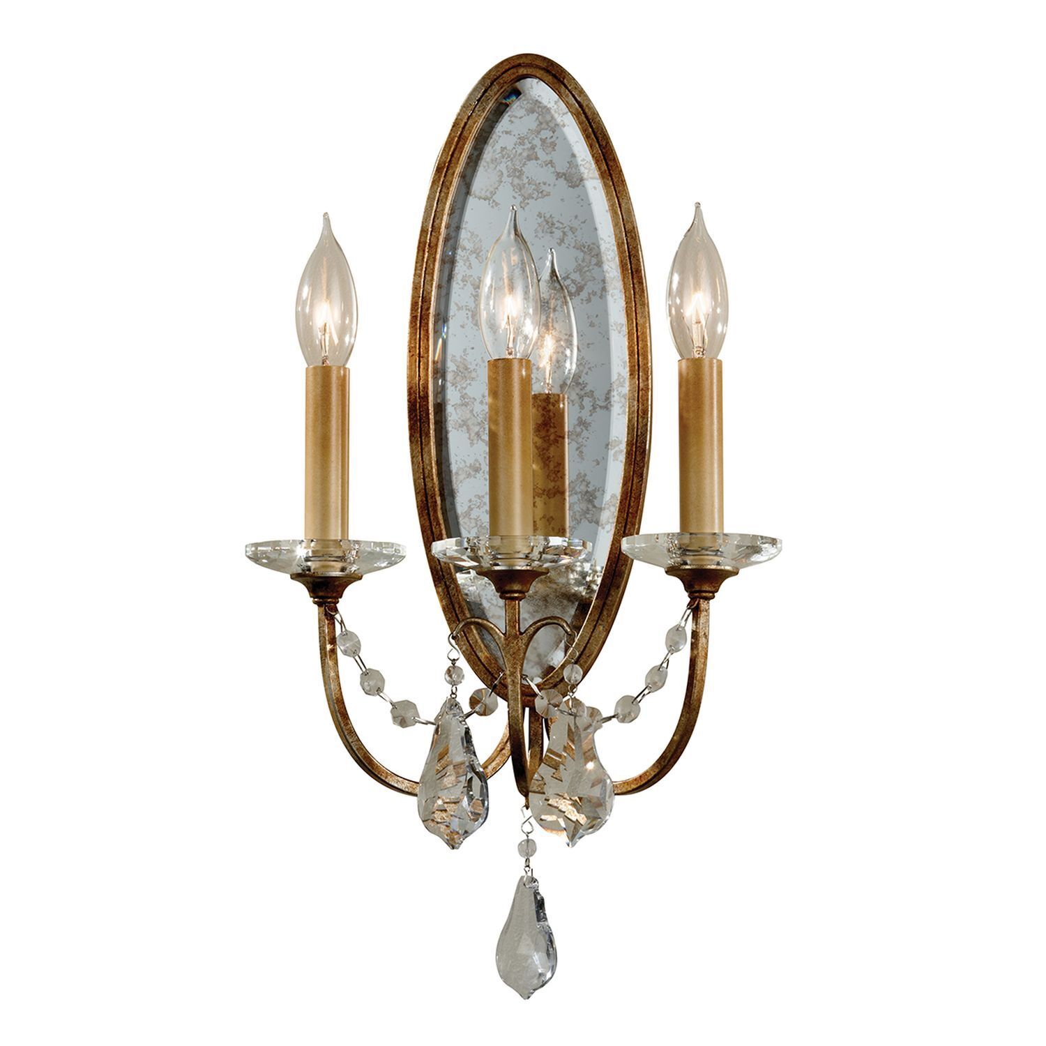 Wandlampe CANDELA 14 in Bronze Antik B:27cm Lampe