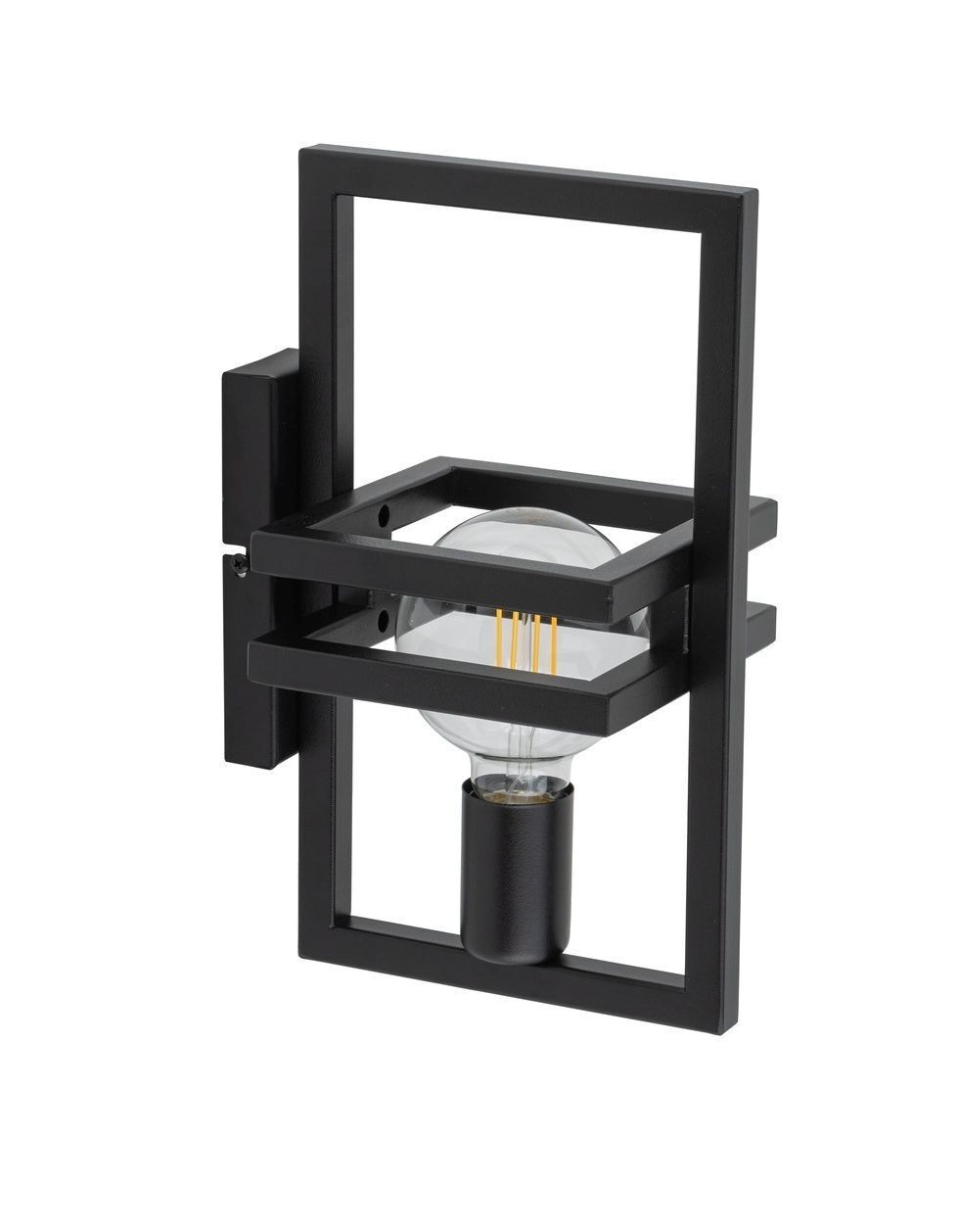 Kleine Wandlampe Metall Schwarz dekorativ E27 H:31 cm