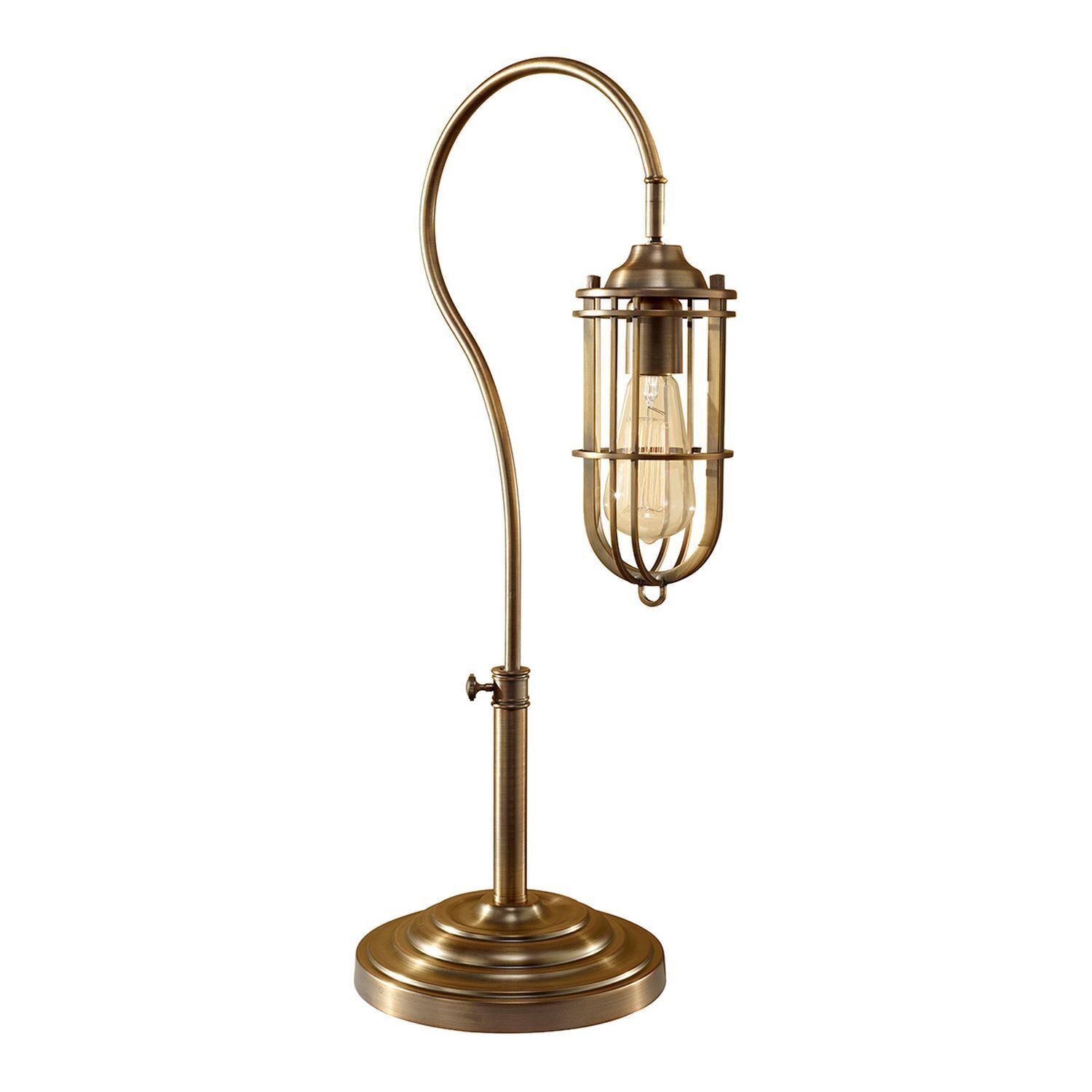 Tischleuchte LANA in Messing Antik H:62cm Lampe