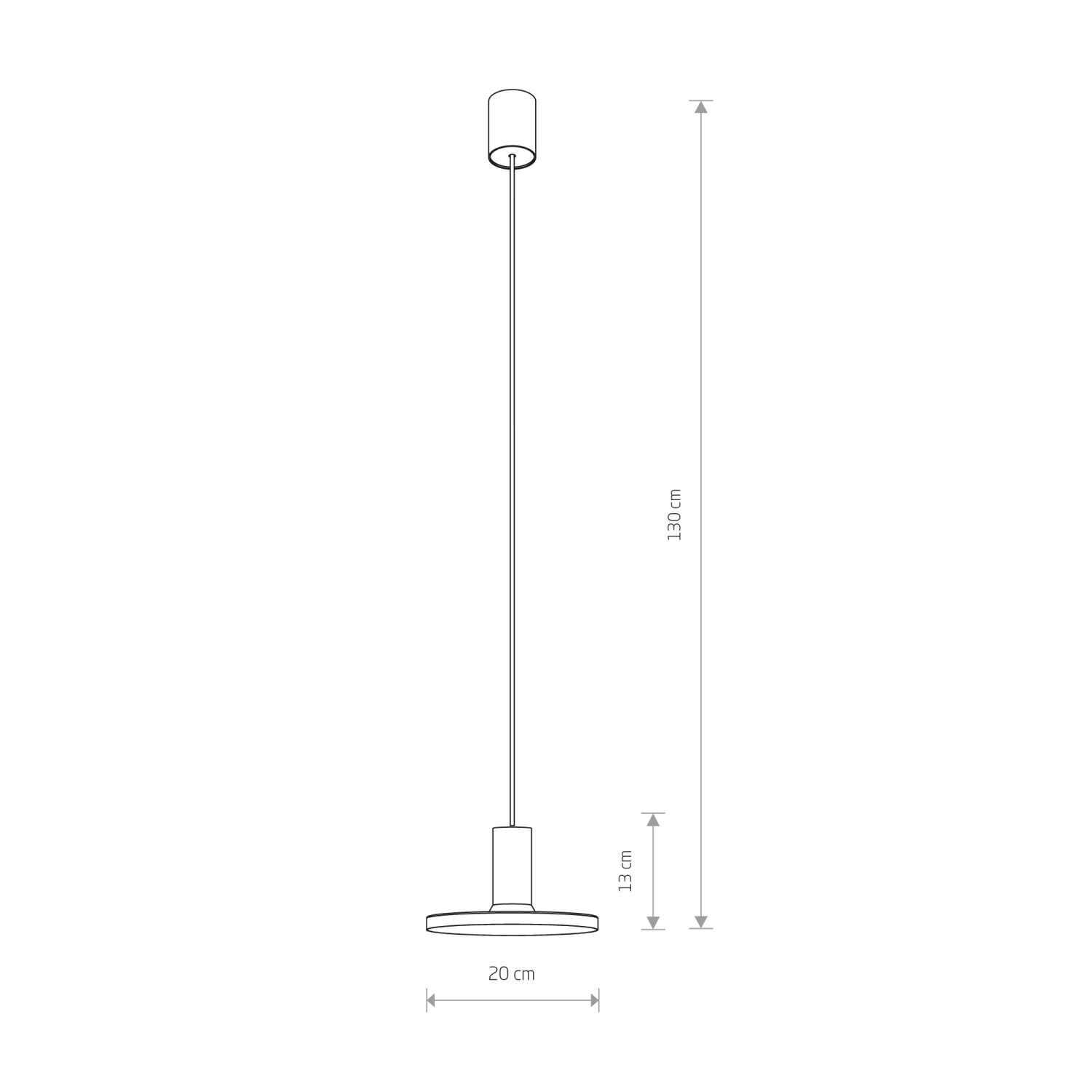 Hängeleuchte Schwarz Ø 20 cm GU10 Metall verstellbar