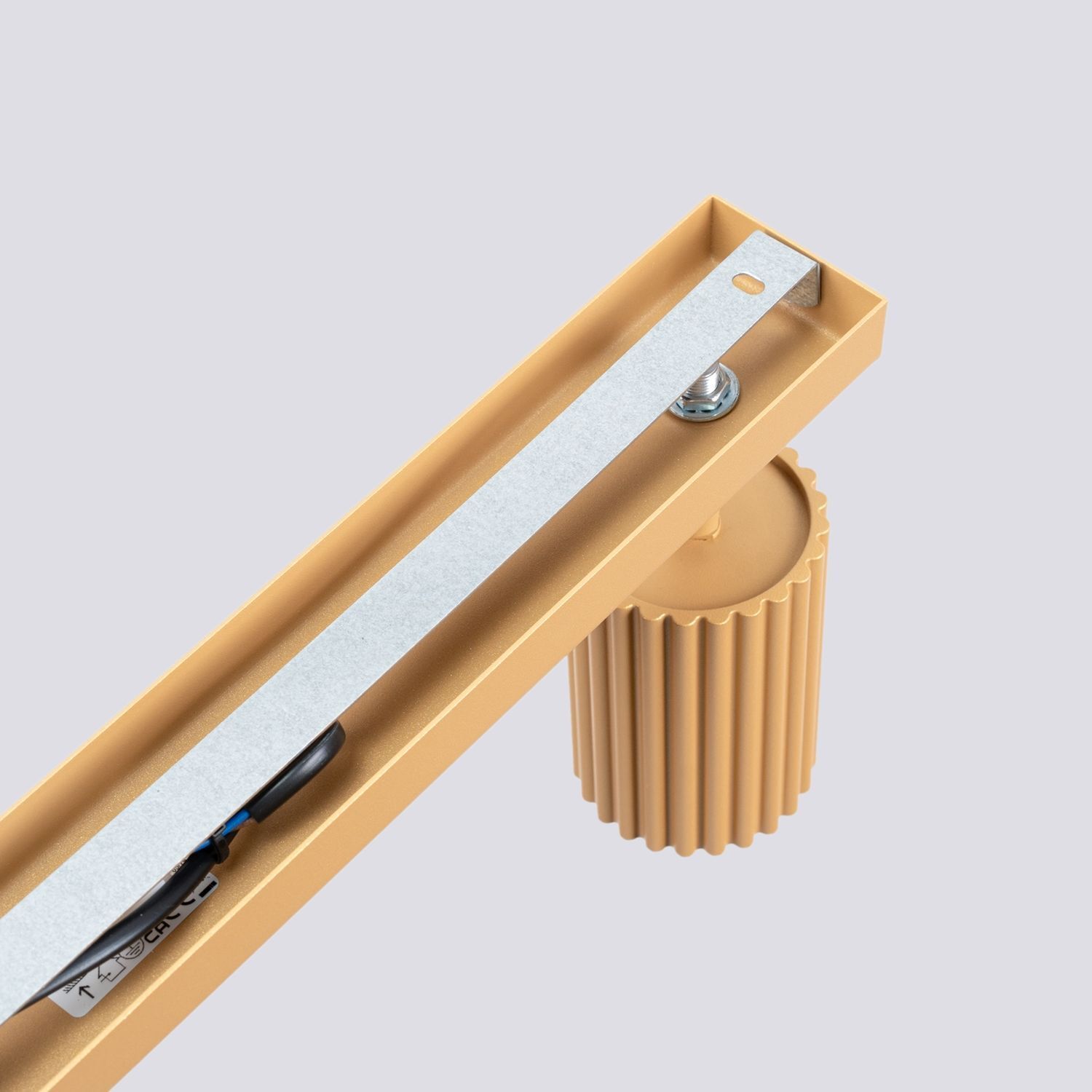 Moderner Deckenstrahler 3-flammig GU10 B: 45 cm in Gold