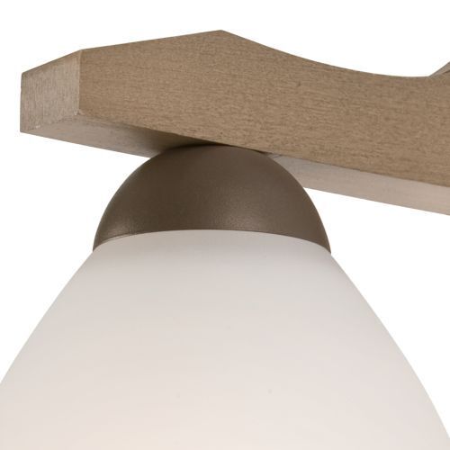 Deckenleuchte BATORY Holz 3-flmg Modern Wohnzimmer