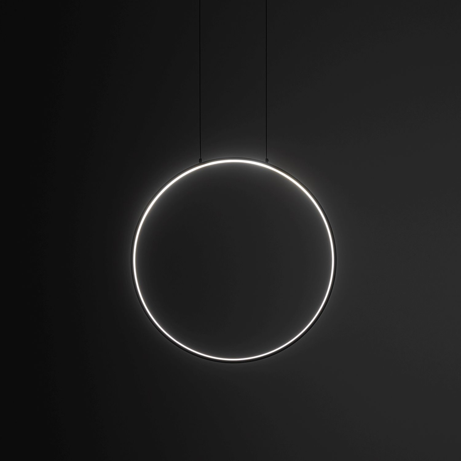 Hängelampe LED Schwarz 3000 K 560 lm Ring Ø 45 cm
