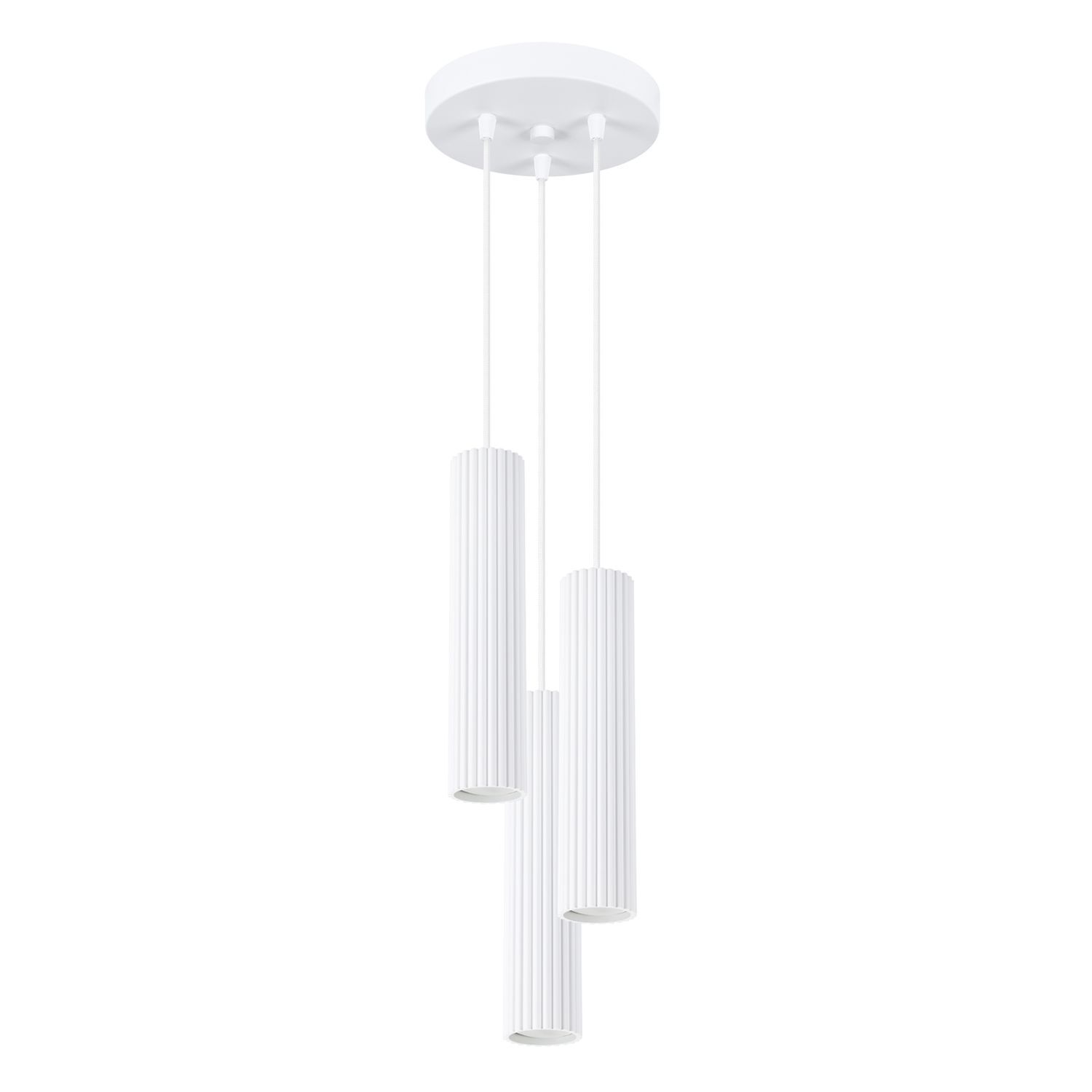 Hängeleuchte 3-flammig GU10 Modern B: 19,5 cm Weiß BERTA