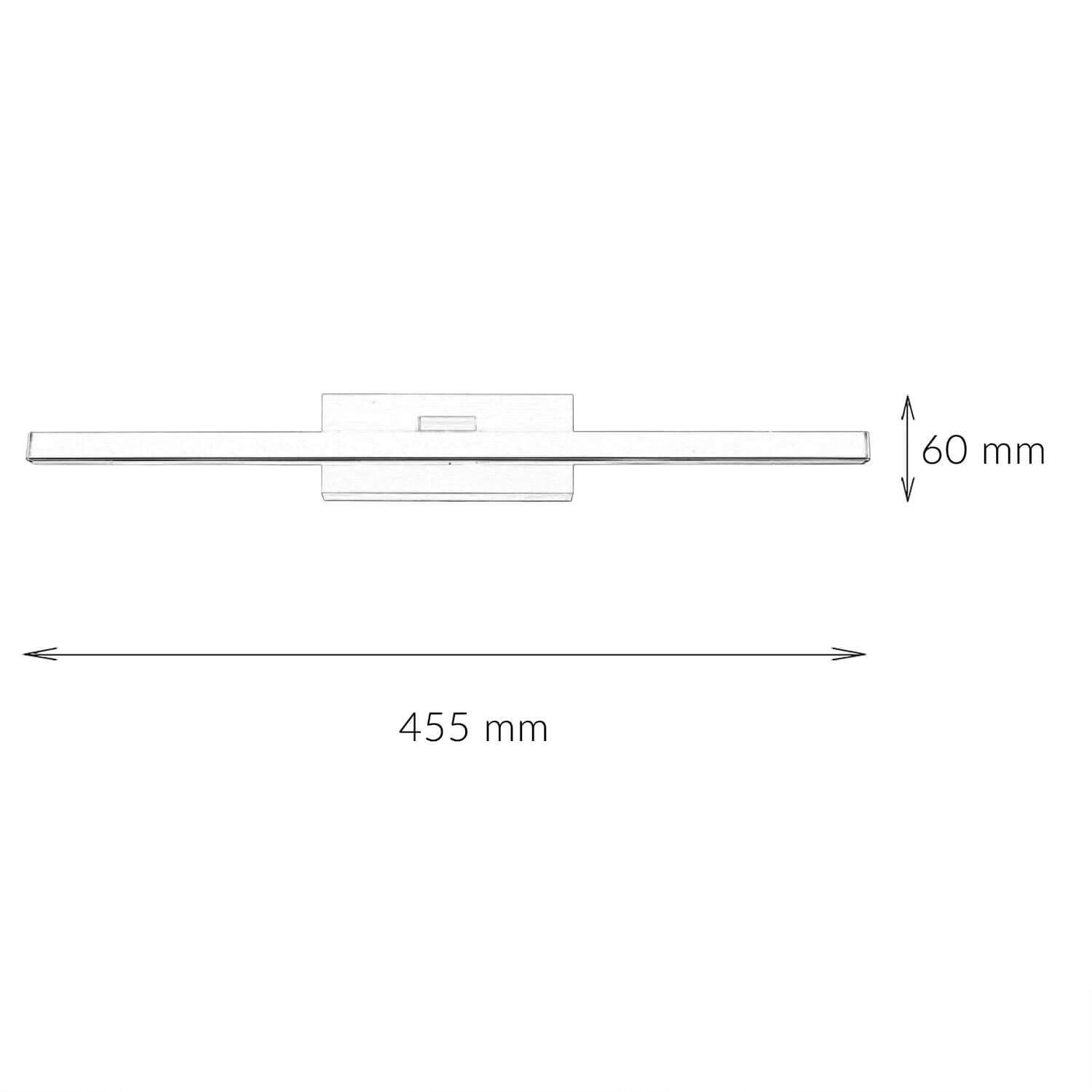 LED Bilderleuchte Weiß 3000 K 430 lm warmweiß B: 45,5 cm