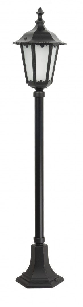 Rustikale Wegeleuchte DILSEN Schwarz 106cm IP43