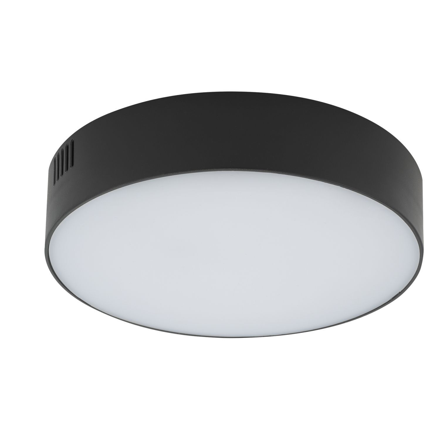LED Deckenlampe klein Ø 16 cm rund Schwarz 3000 K 1600 lm