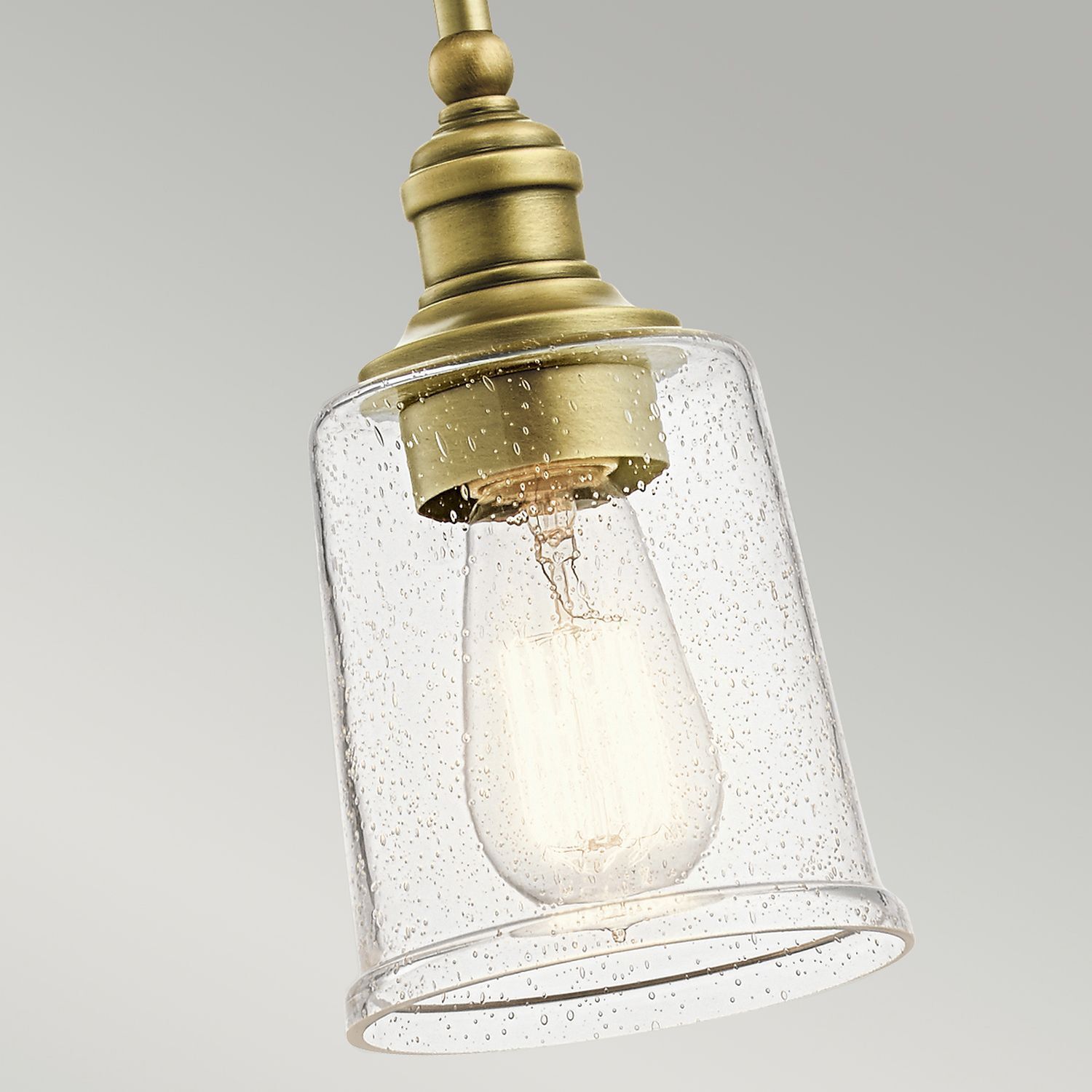 Deckenlampe E27 in Messing Ø13cm Glas Metall Jugendstil