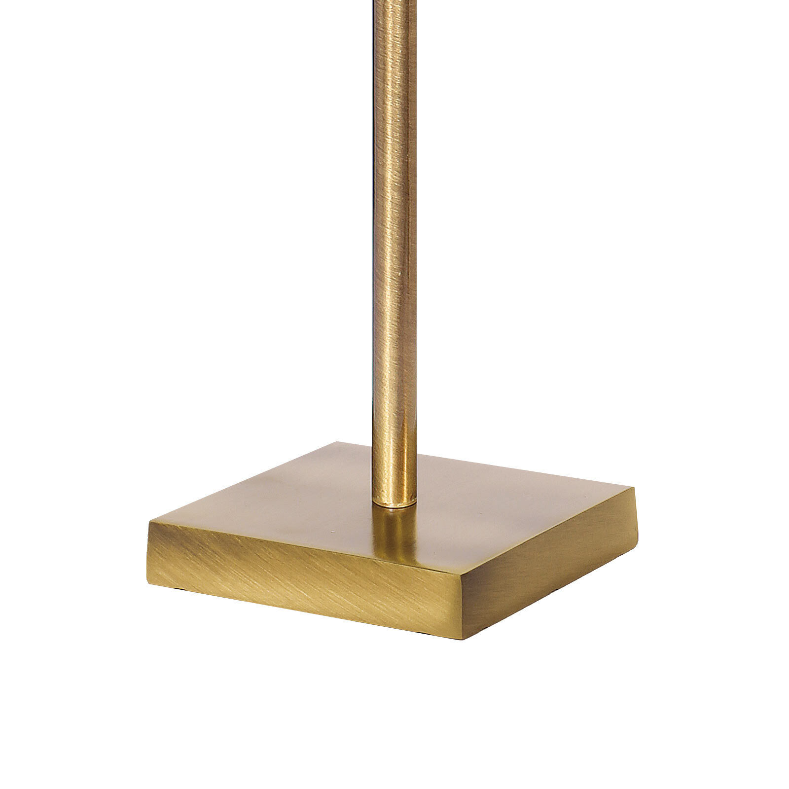Tischlampe E27 68,5 cm Messing Stoff in Bronze hell Braun