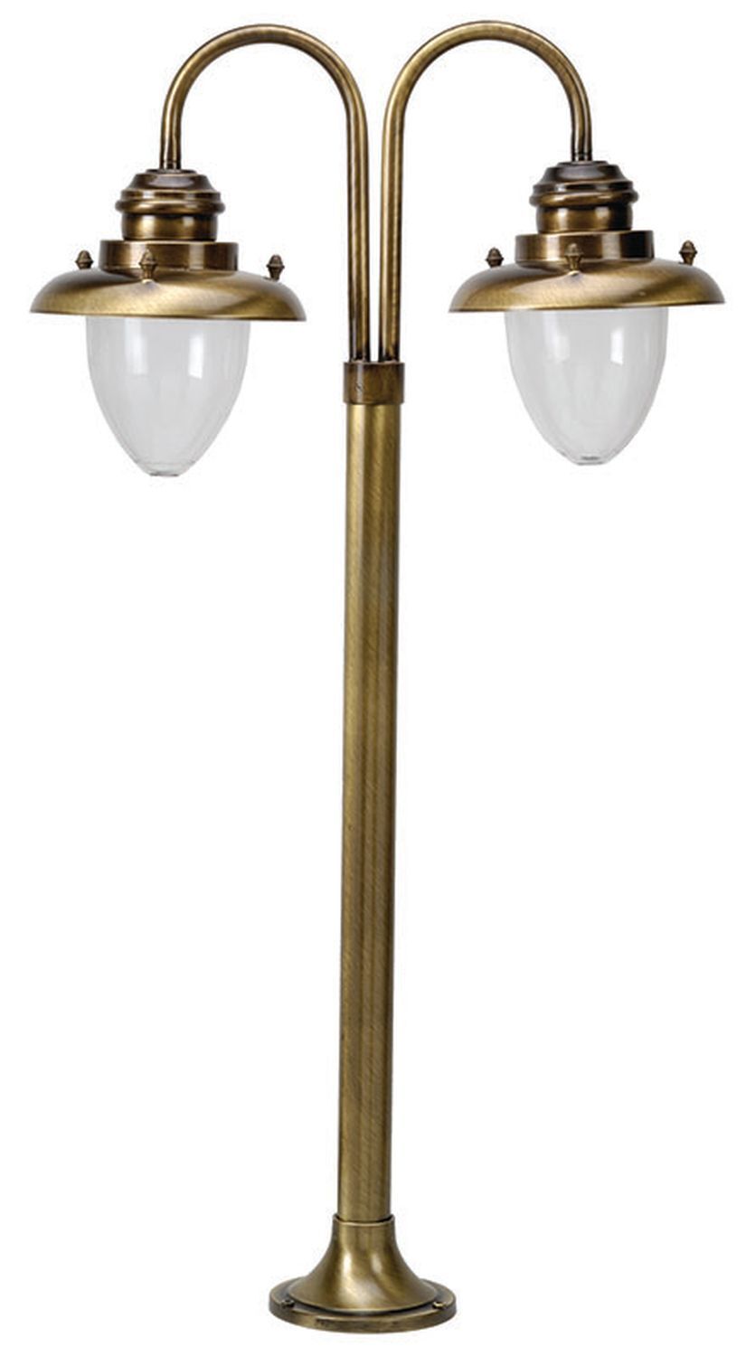 Wetterfeste Stehlampe MARIOS Messing Maritim H:85cm