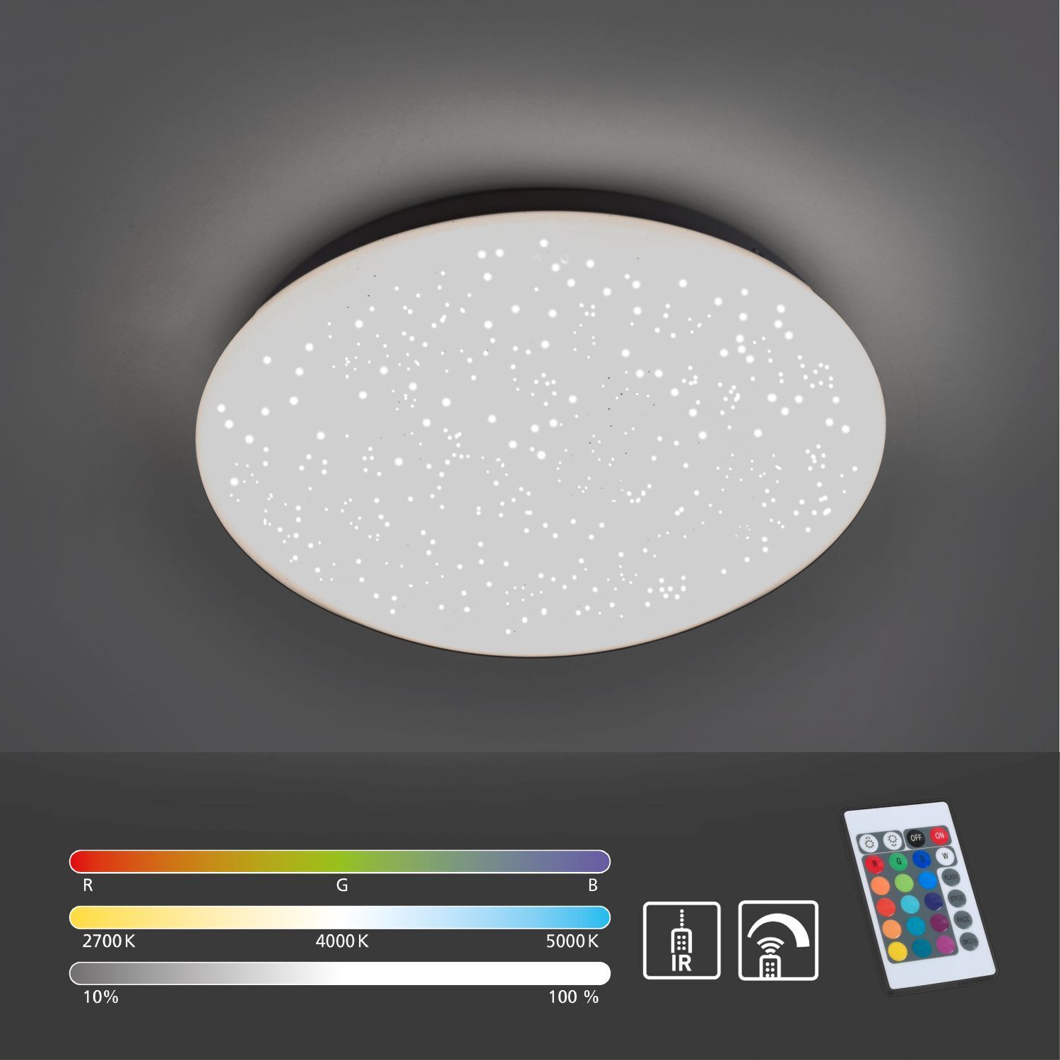 LED Deckenleuchte Sternenhimmel dimmbar RGB 860 lm 6 W