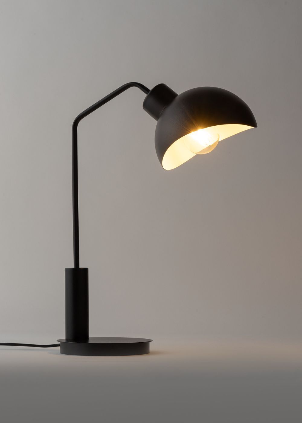 Design Tischlampe Schwarz klein 46 cm Arbeiten Lesen