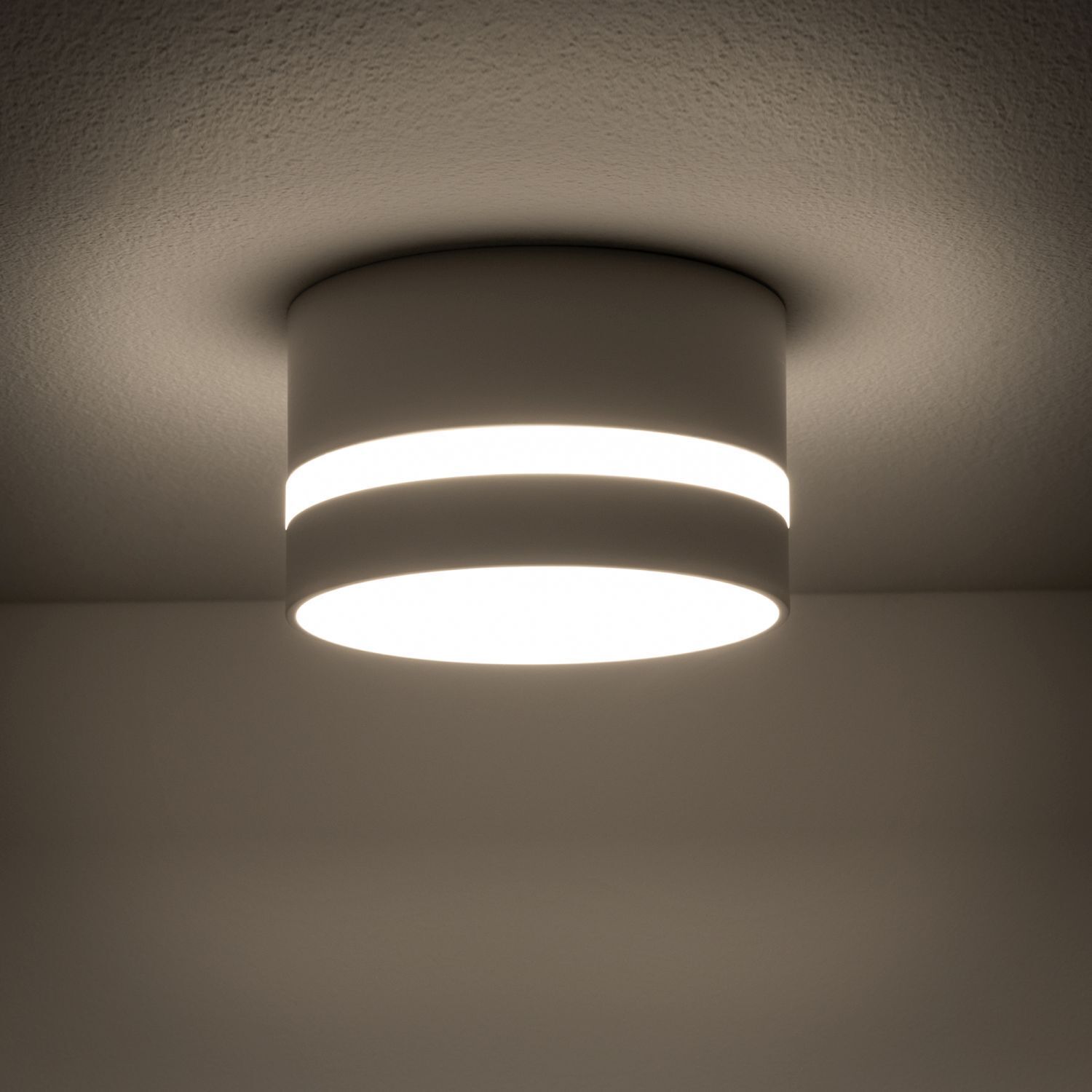 Einbaustrahler GX53 Ø 8,5 cm Weiß Aluminium Modern