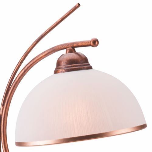 Elegante Tischleuchte KALONA Braun Jugendstil 49cm