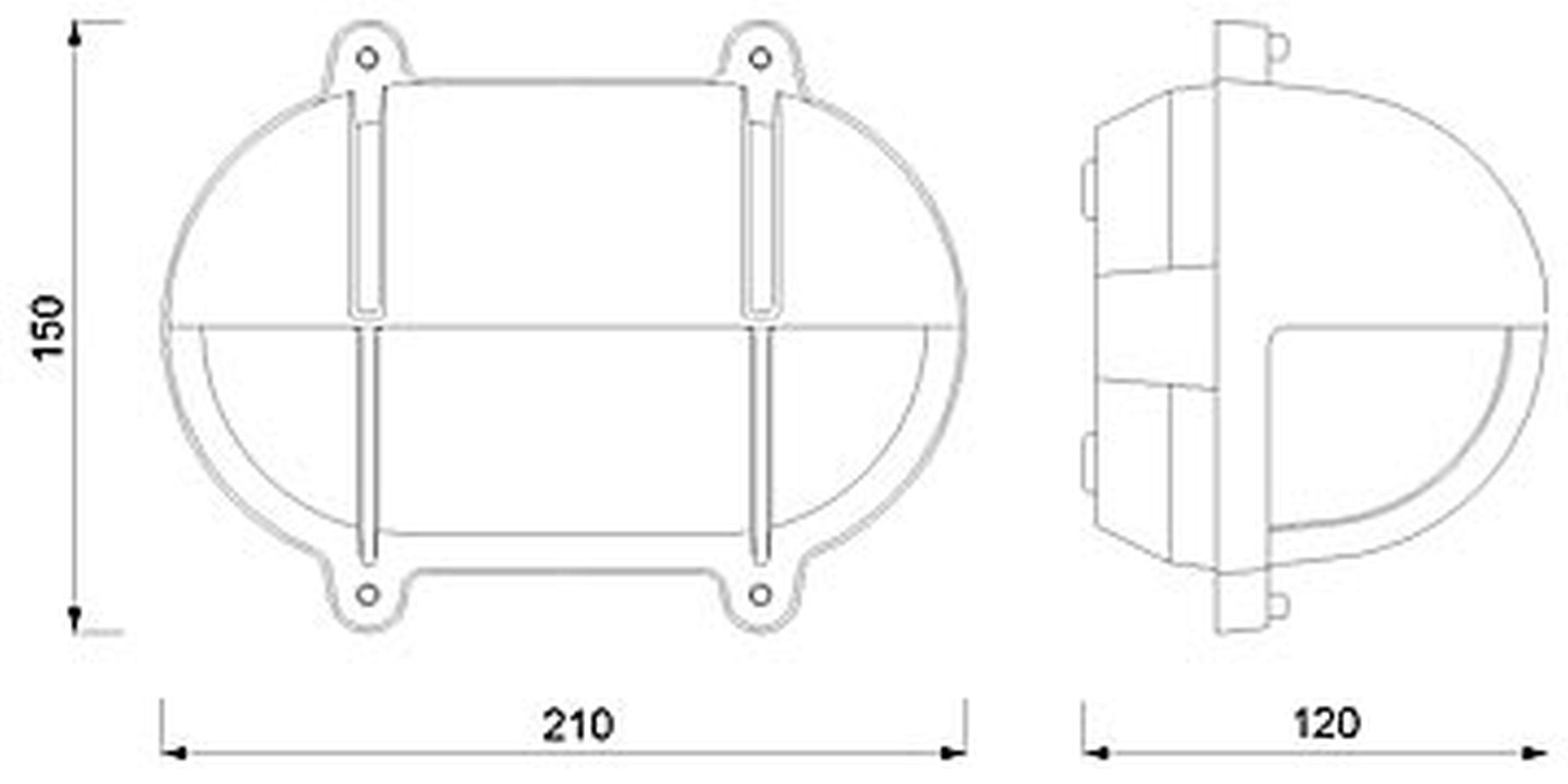 Außen Wandleuchte LED Chrom IP54 Messing Maritim