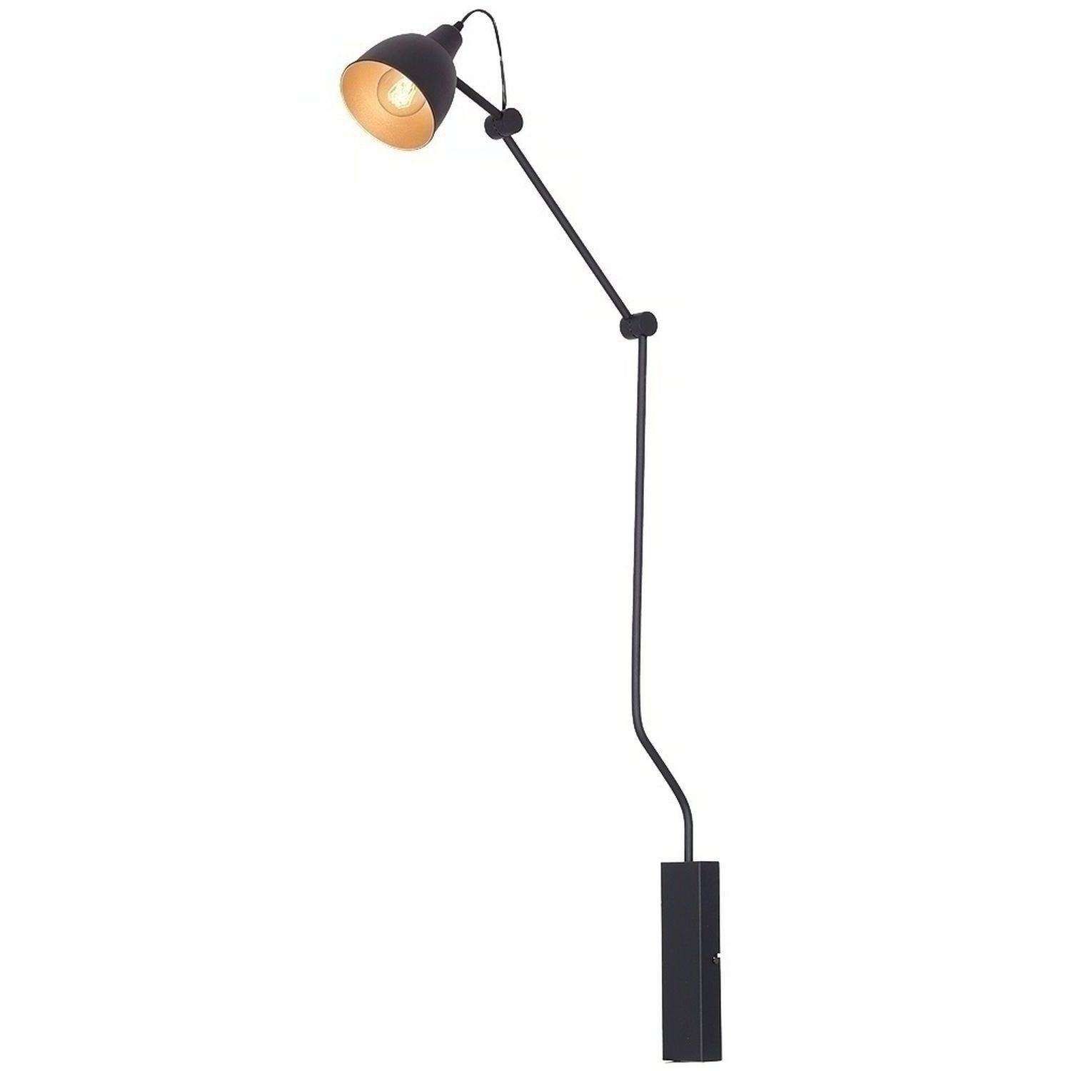 Wandlampe Schwarz Modern Design Leselampe Wand