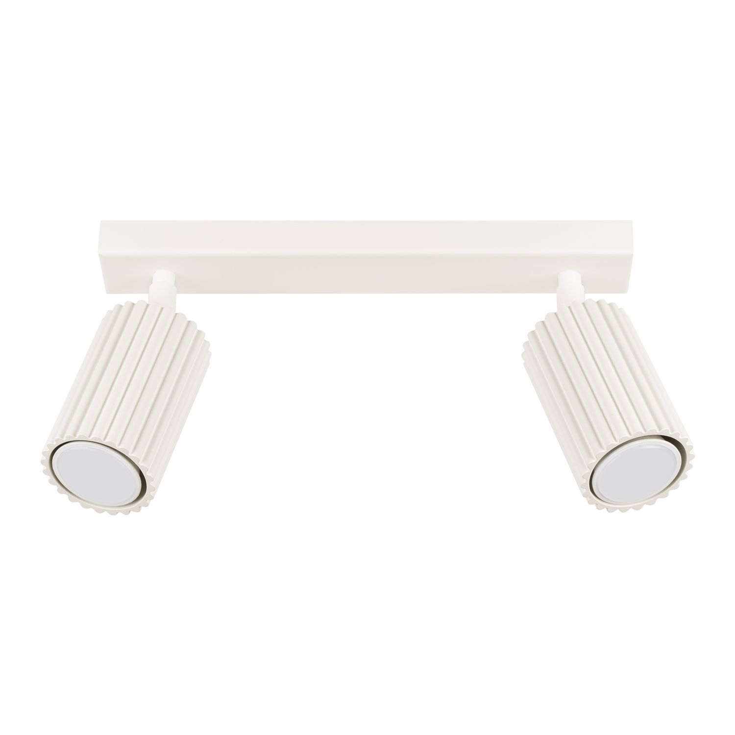 Deckenlampe 2-flammig 30 cm lang klein GU10 in Creme Modern