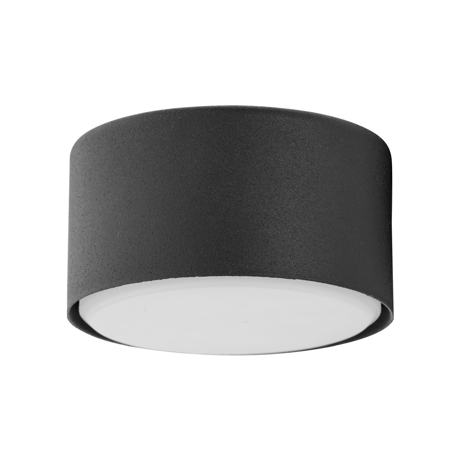 Spot Lampe rund klein Ø 8 cm flach Schwarz blendarm