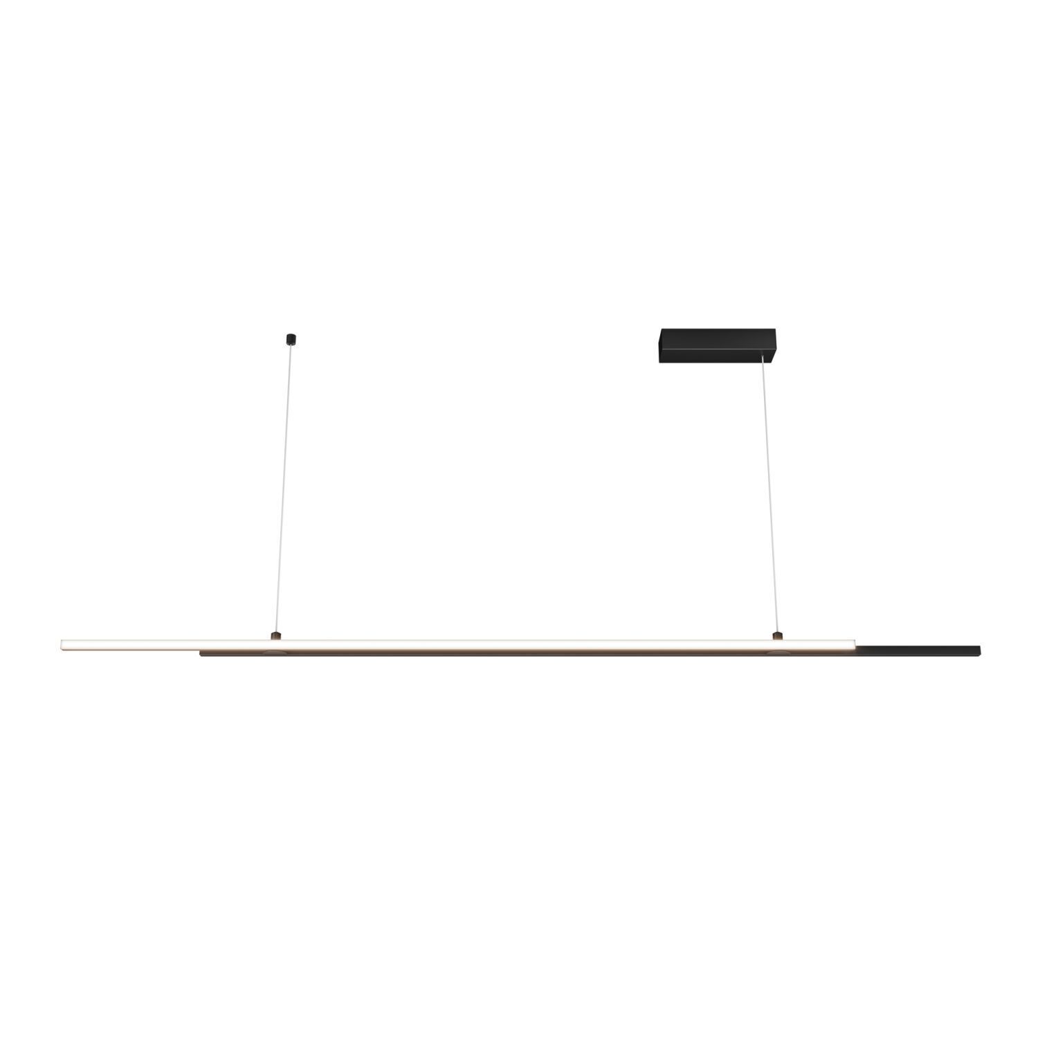 LED Hängeleuchte Aluminium H: max. 120 cm Schwarz LINA