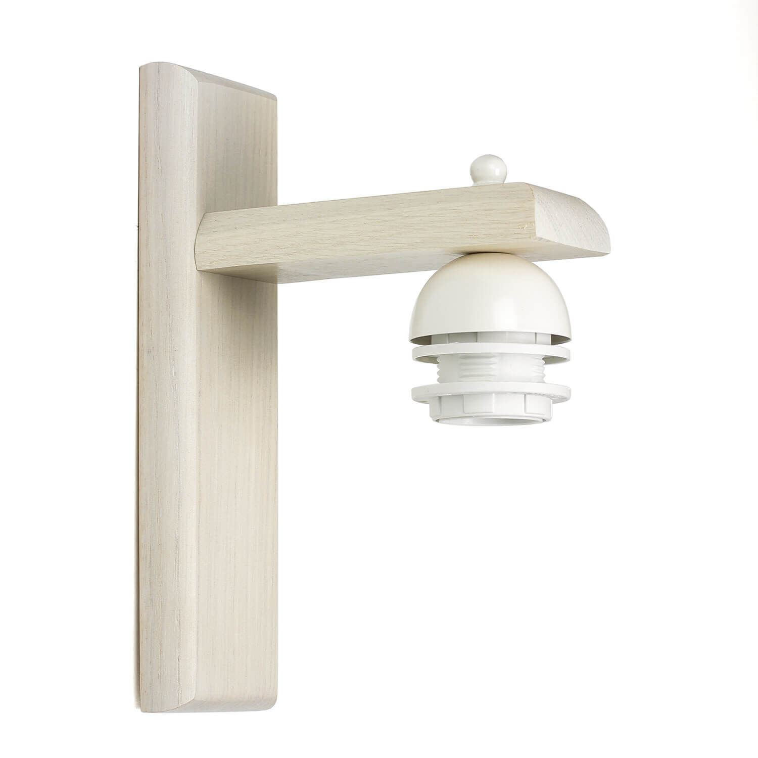 Wohnliche Wandlampe BEVERELY Holz 3-flmg Leuchte