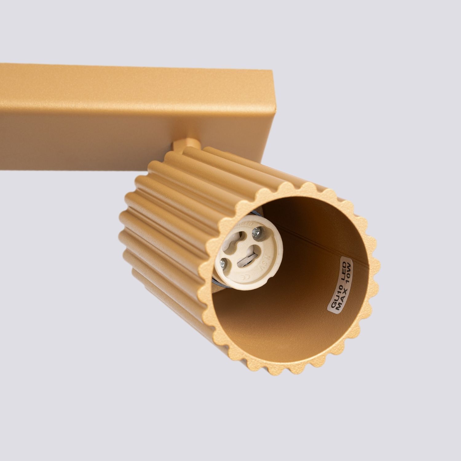 Moderner Deckenstrahler 3-flammig GU10 B: 45 cm in Gold