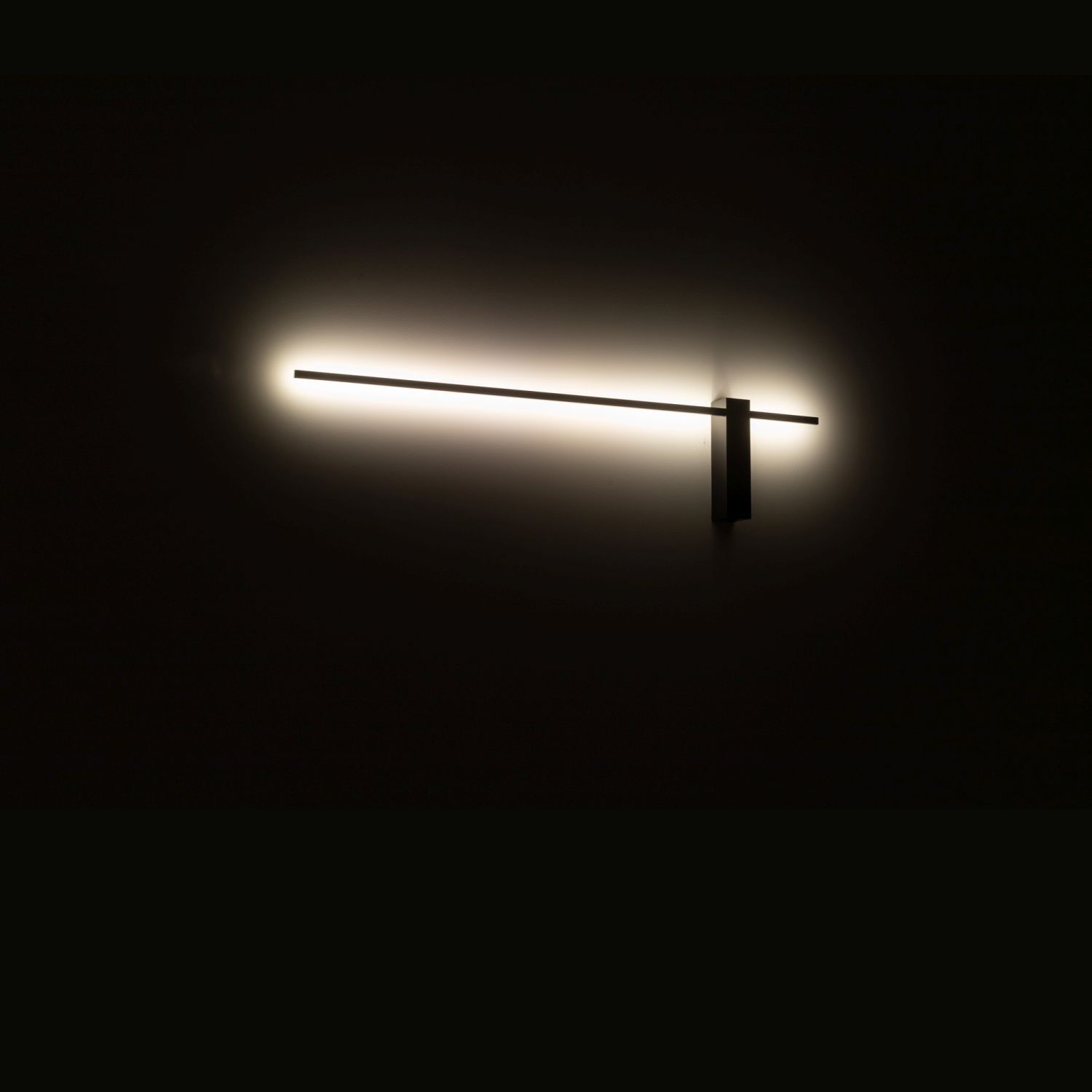 LED Wandleuchte Schwarz B: 80 cm 3000 K 380 lm Modern