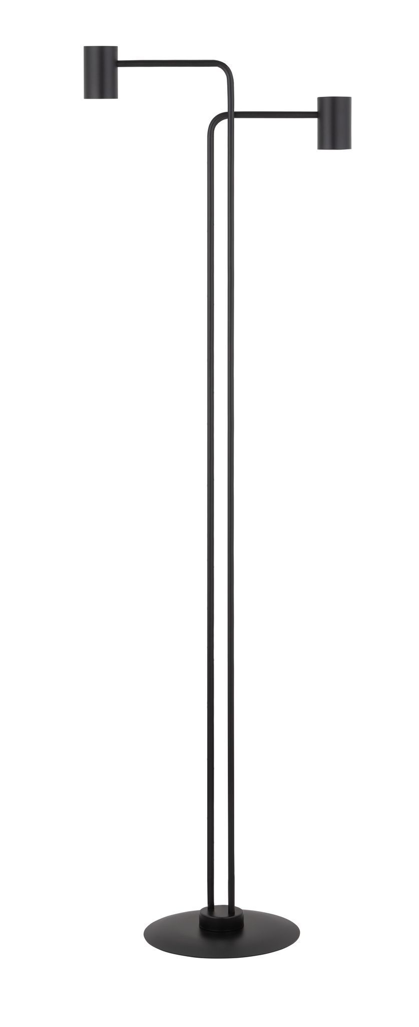 Schwarze Stehlampe Zylinder 162 cm E27 auffällig