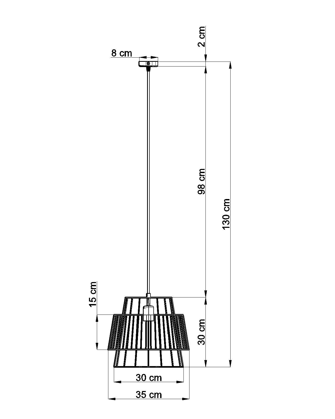 Weiße Pendelleuchte Metall Ø35cm Modern DALE Hängelampe