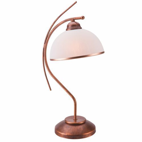 Elegante Tischleuchte KALONA Braun Jugendstil 49cm