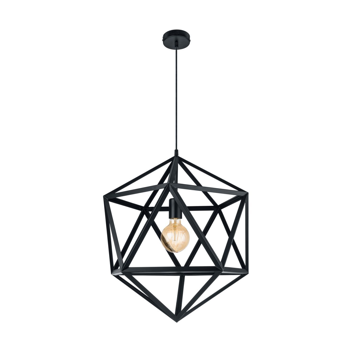 Hängeleuchte Embleton Schwarz Ø46cm