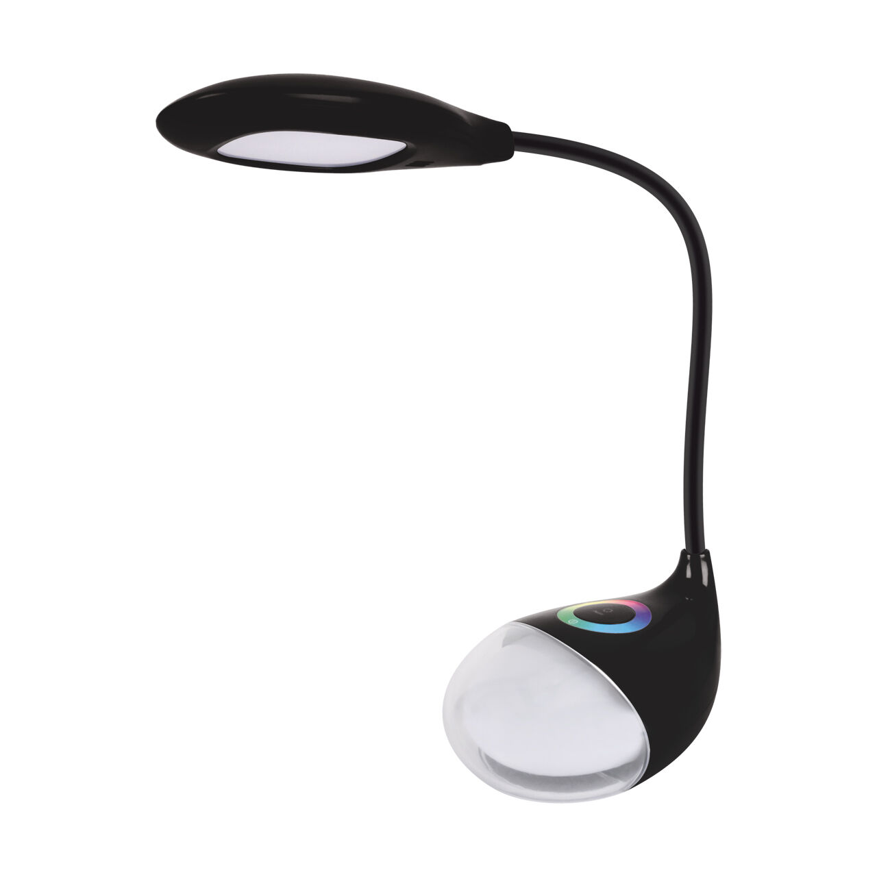 LED Schreibtischlampe RGB Fuß Touch Dimmer Flexarm 32 cm