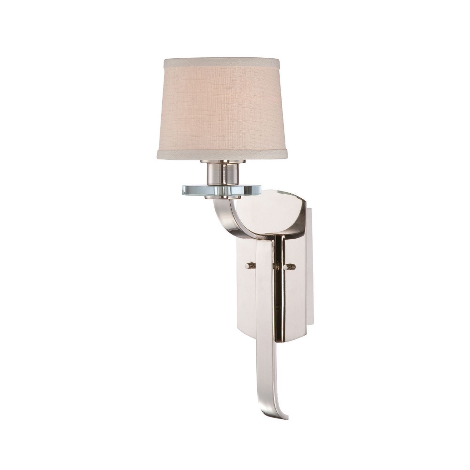 Wandlampe VALI in Silber Antik Creme B:17cm Lampe