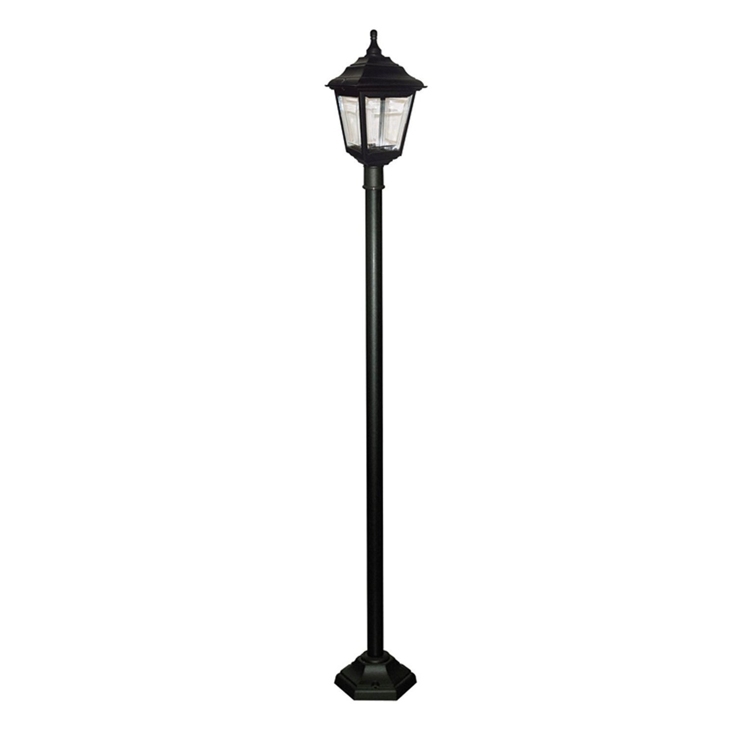 Rustikale Lampe Außen Stehend LANCE Schwarz 191cm