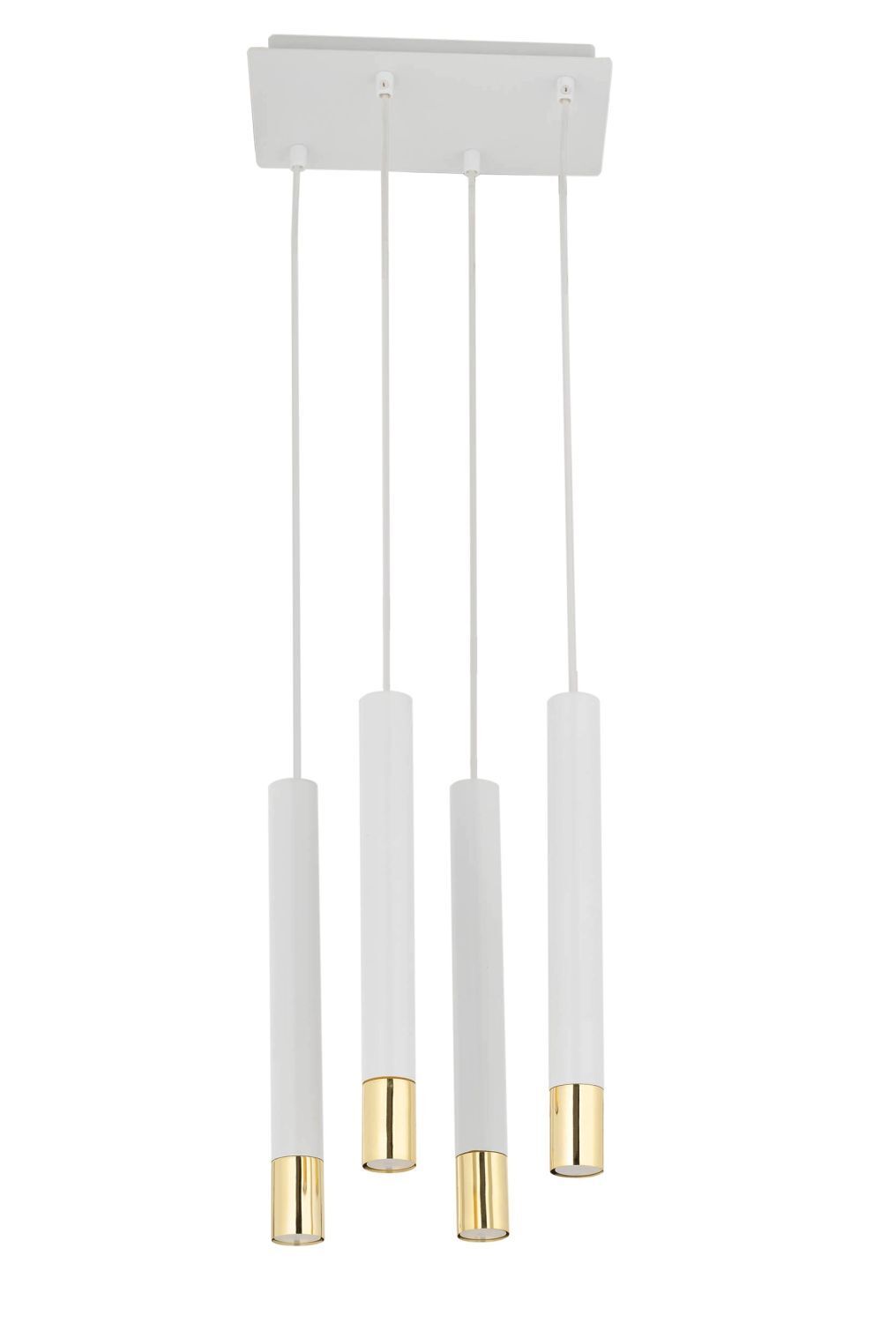Pendelleuchte Weiß Gold Modern Metall Esstisch THEANO