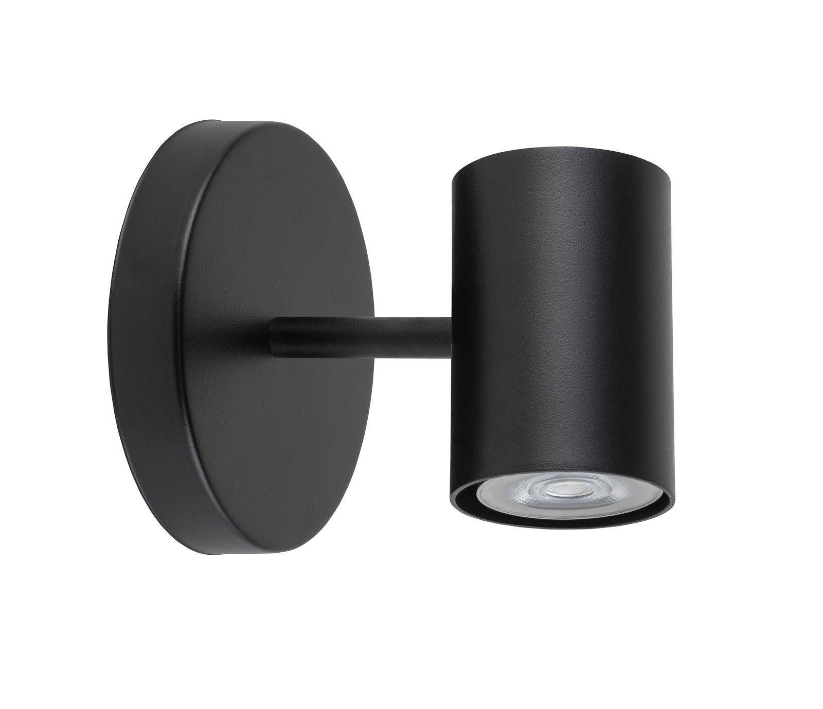 Kleine Wandleuchte Schwarz Metall B:10 cm E27 Modern