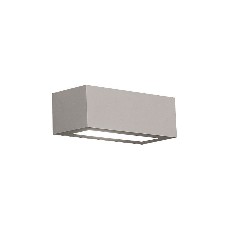 Wandleuchte Up Down Grau E27 Glas Gips Modern Treppe Flur