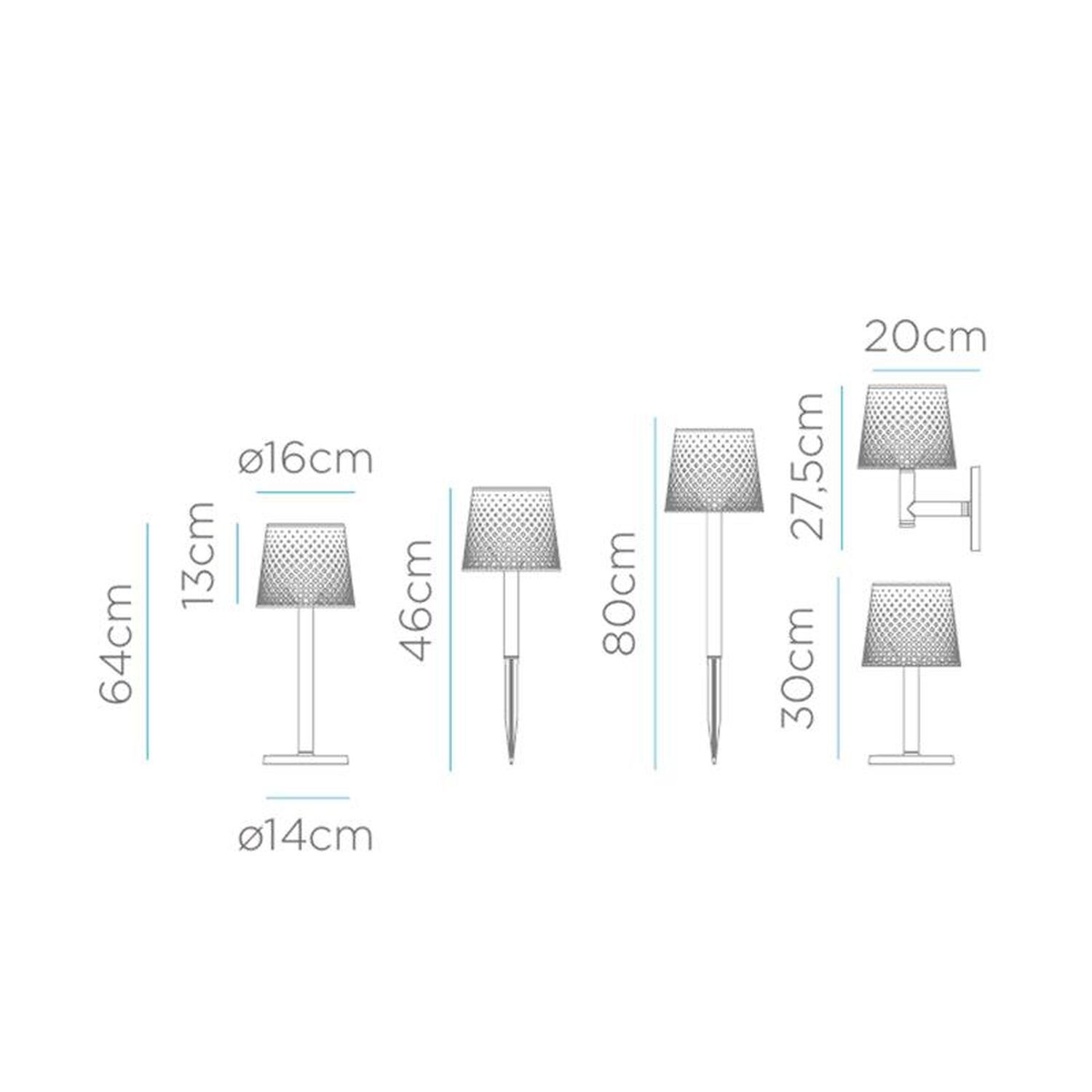 LED Solarleuchte 5-in-1 Erdspieß Wand Tisch Boden IP65