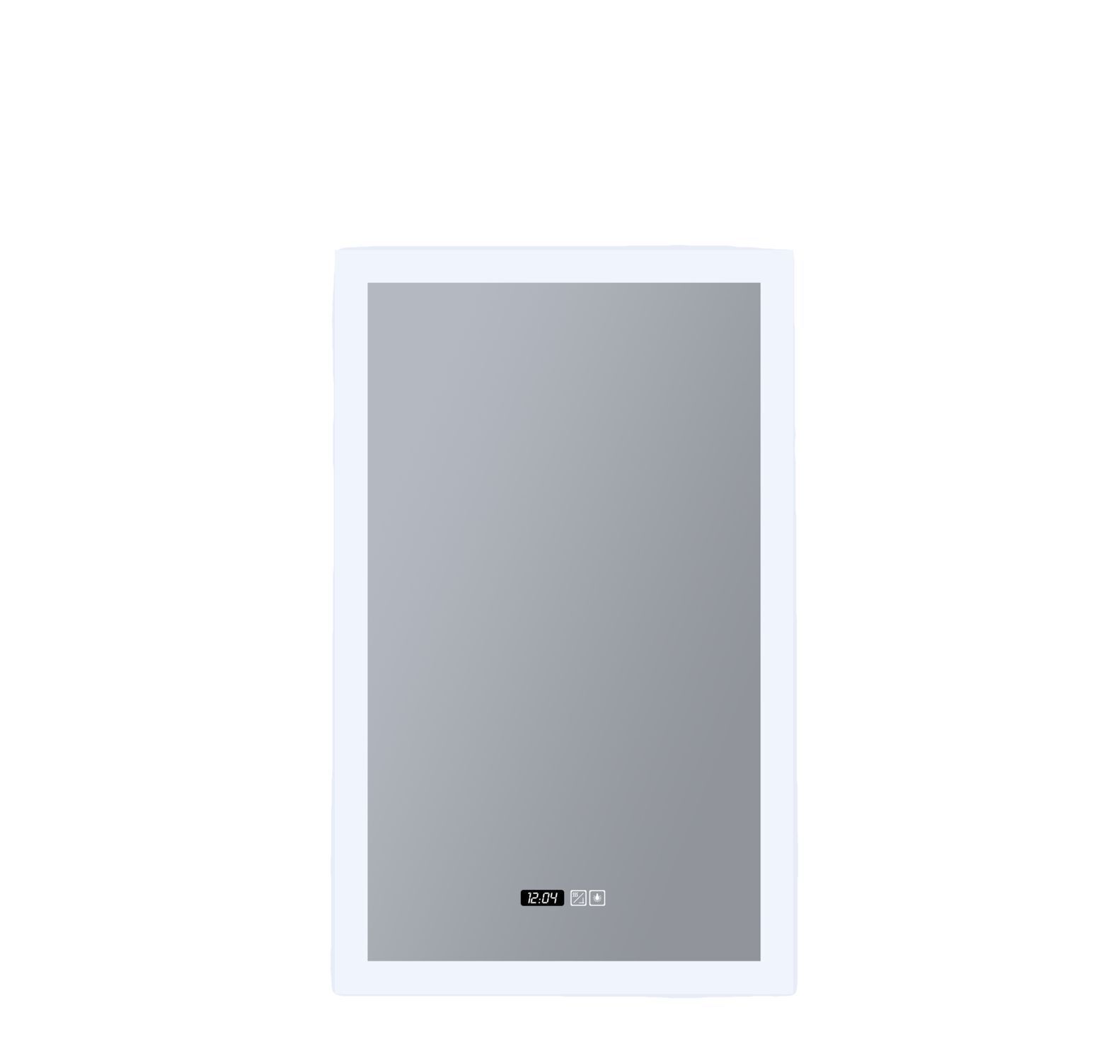 LED Wandspiegel mit Licht Touch Dimmer IP44 48 W eckig