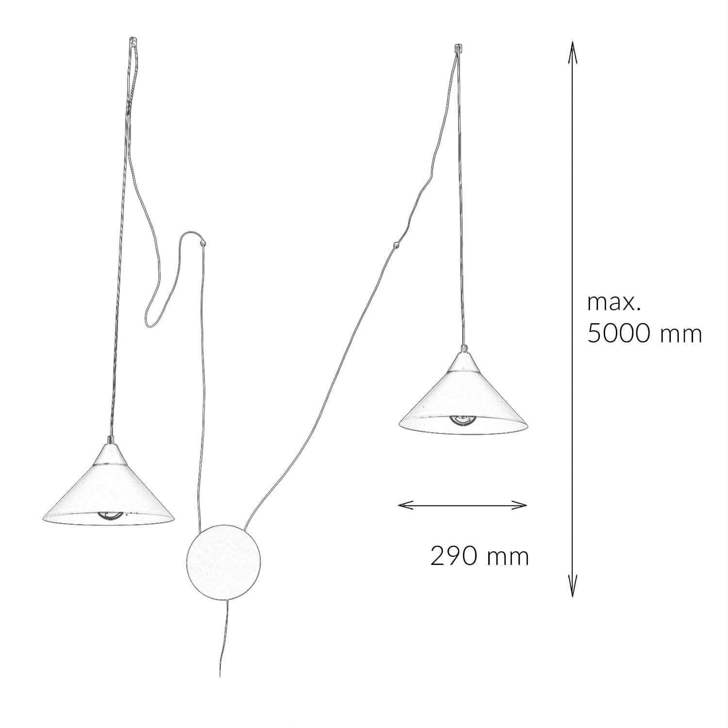 Pendelleuchte mit Stecker Weiß Wohnzimmer Esstisch